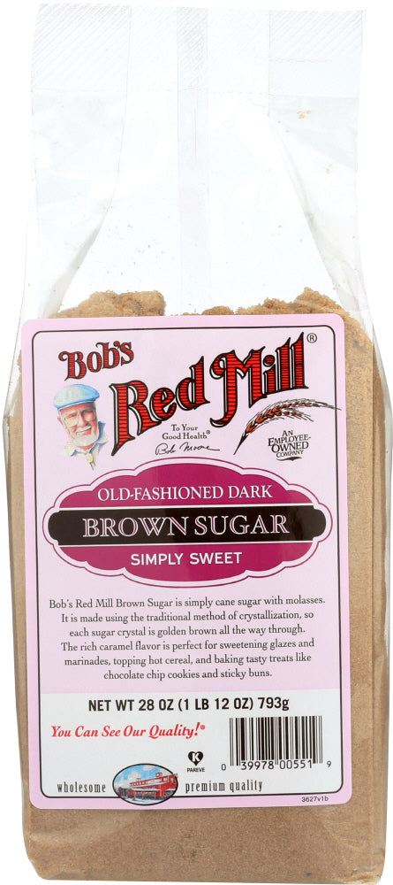 BOB'S RED MILL: Old Fashioned Dark Brown Sugar, 28 oz