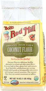 BOB'S RED MILL: Organic High Fiber Coconut Flour Gluten Free, 16 oz