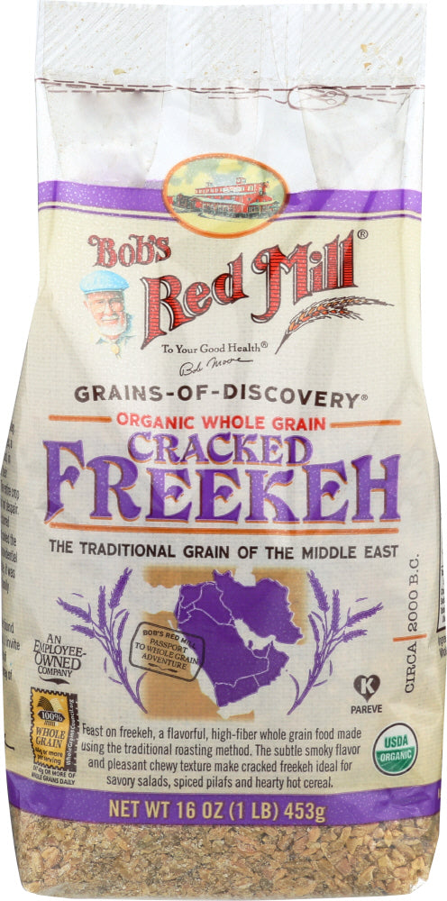 BOB'S RED MILL: Organic Whole Grain Cracked Freekeh, 16 oz