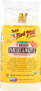 BOB'S RED MILL: Organic 7 Grain Pancake & Waffle Whole Grain Mix, 26 oz