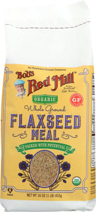 BOB'S RED MILL: Organic Whole Ground Flaxseed Meal, 16 oz