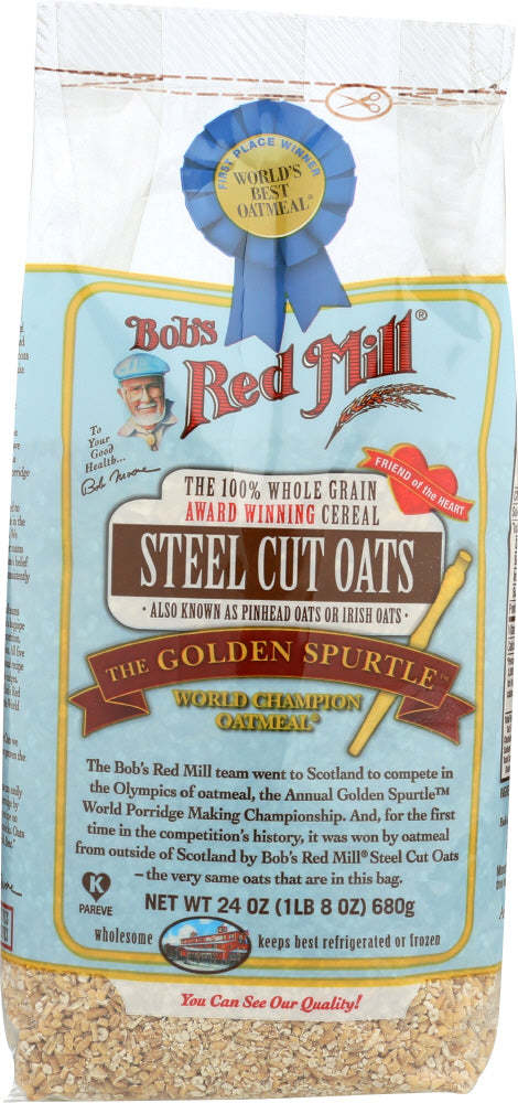 BOB'S RED MILL: Steel Cut Oats Cereal, 24 oz