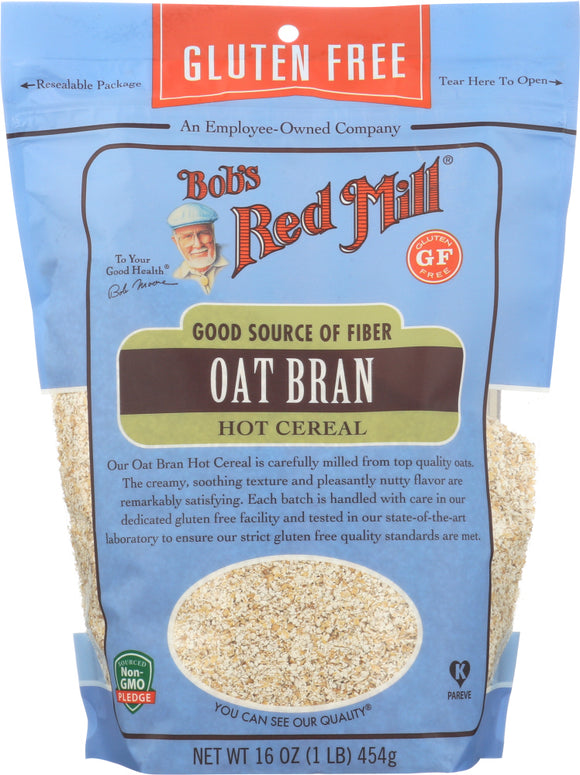 BOBS RED MILL: Oat Bran Gluten Free, 16 oz