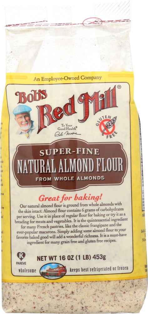 BOB'S RED MILL: Finely Ground Natural Almond Meal Flour, 16 oz