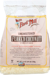 BOB'S RED MILL: Unsweetened Flaked Coconut, 12 oz