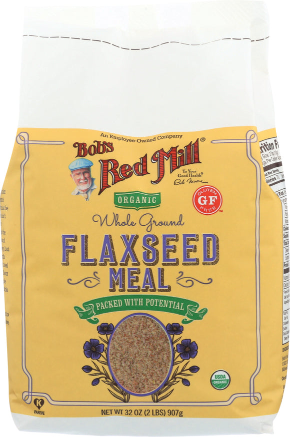 BOB'S RED MILL: Organic Whole Ground Flaxseed Meal, 32 oz