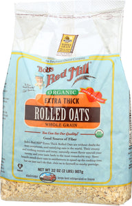 BOB'S RED MILL: Organic Extra Thick Rolled Oats, 32 oz