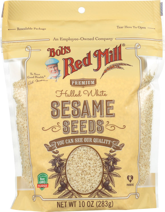 BOBS RED MILL: Hulled White Sesame Seeds, 10 oz