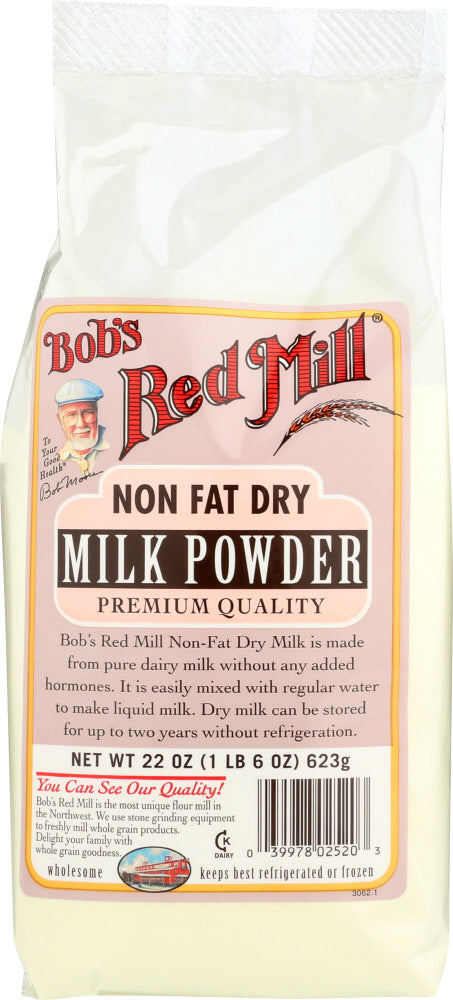 BOBS RED MILL: Non Fat Dry Milk Powder, 22 oz