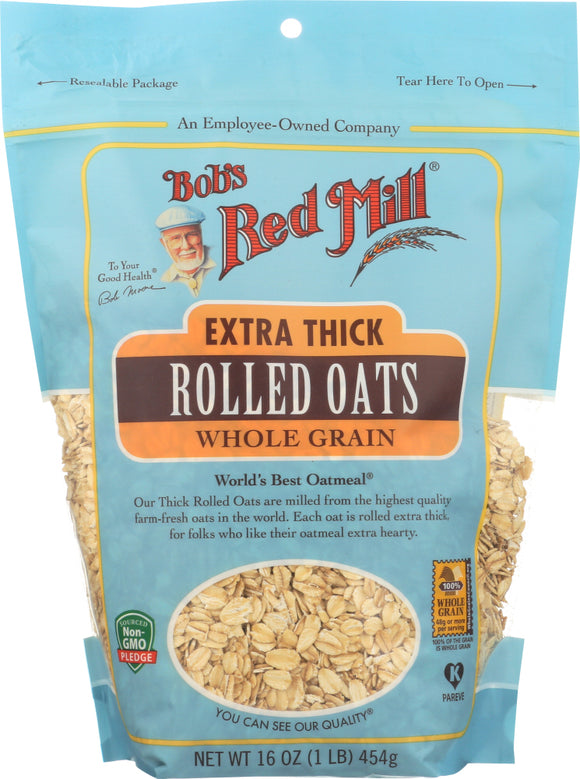 BOBS RED MILL: Extra Thick Rolled Oats, 16 oz