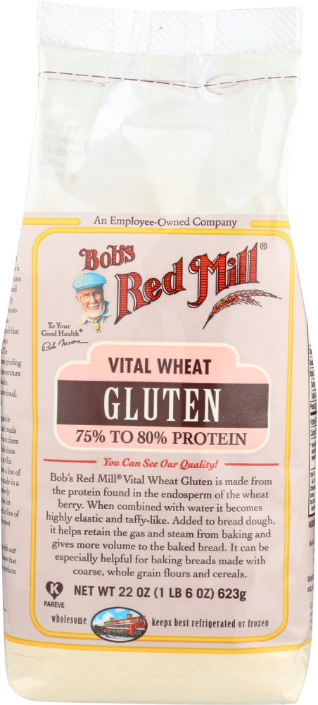 BOBS RED MILL:  Vital Wheat Gluten Flour, 22 oz