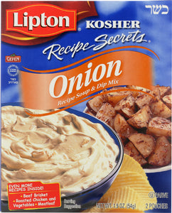 LIPTON: Kosher Recipe Secrets Onion Recipe Soup & Dip Mix, 1.9 oz