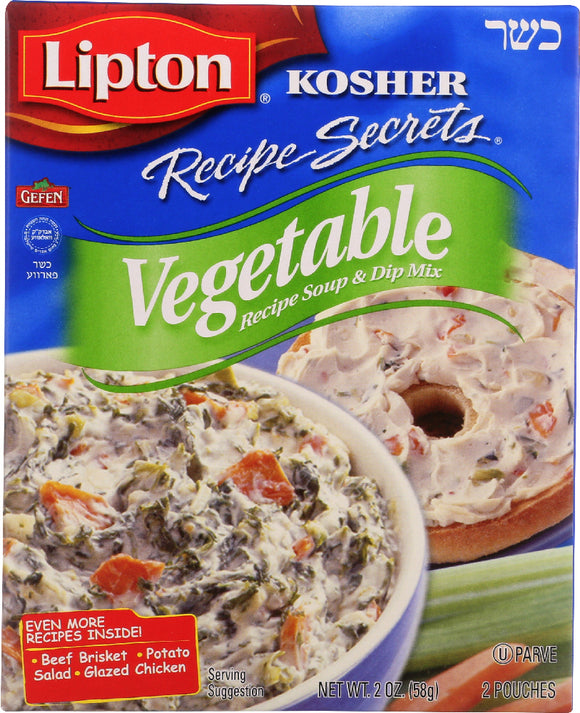 LIPTON: Kosher Recipe Secrets Vegetable Recipe Soup & Dip Mix, 2 oz