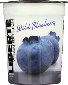 Liberte Mediterranean Wild Blueberry Yogurt, 6 Oz