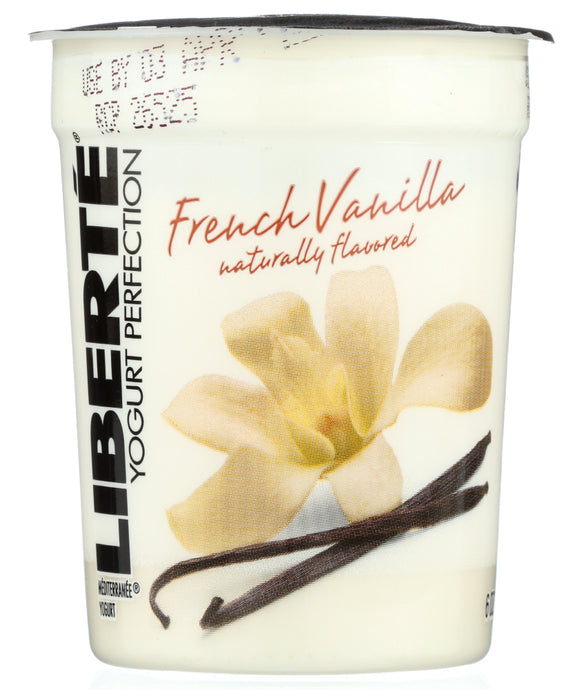 Liberte Mediterranee French Vanilla Yogurt, 6 Oz