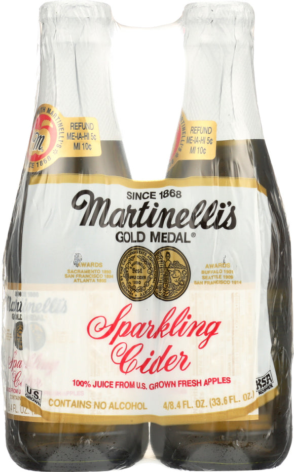 MARTINELLI: Juice Sparkling Cider 4PK 33.6 fo