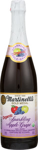 MARTINELLI: Juice Sparkling Apple Grape Org 25.4 oz