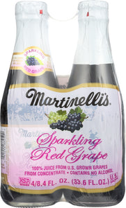 MARTINELLI: Juice Sparkling Red Grape 4pk 33.6 fo