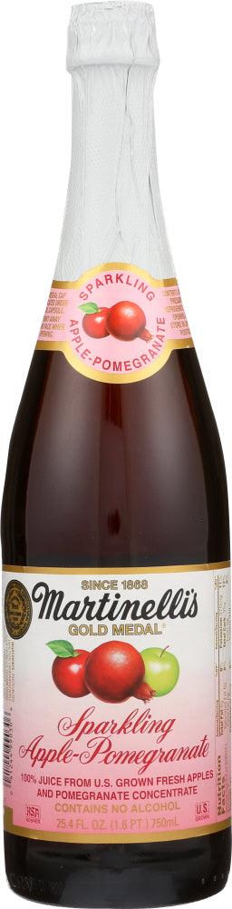 MARTINELLI'S: Sparkling Apple-Pomegranate Juice, 25.4 Oz