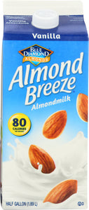 BLUE DIAMOND: Almond Breeze Almondmilk Vanilla, 64 oz