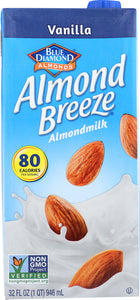 BLUE DIAMOND: Almond Breeze Almond Milk Vanilla, 32 oz