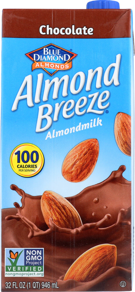 BLUE DIAMOND: Almond Breeze Almond Milk Chocolate, 32 oz