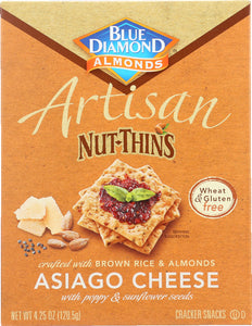 BLUE DIAMOND: Artisan Nut Thins Asiago Cheese, 4.25 oz