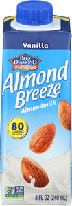 BLUE DIAMOND: Almond Breeze Vanilla Almondmilk, 8 oz