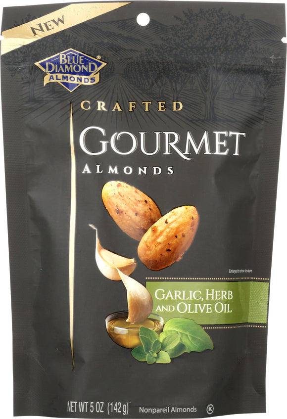 BLUE DIAMOND: Almond Garlic Herb & Olive Oil, 5 oz