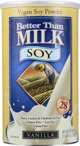 BETTER THAN MILK: Soy Beverage Mix Vanilla, 22.4 oz