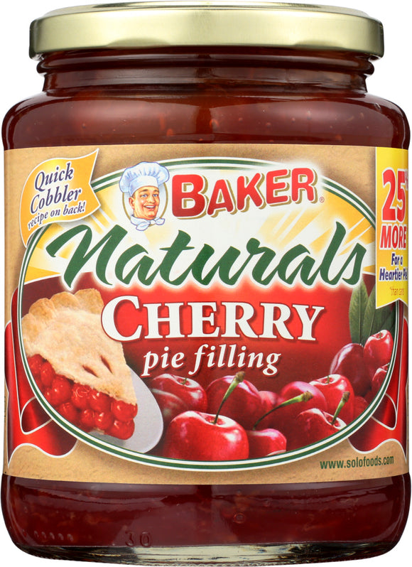 BAKER NATURALS: Pie Filling Cherry, 27 oz