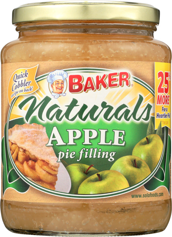 BAKER NATURALS: Apple Pie Filling, 25.5 oz