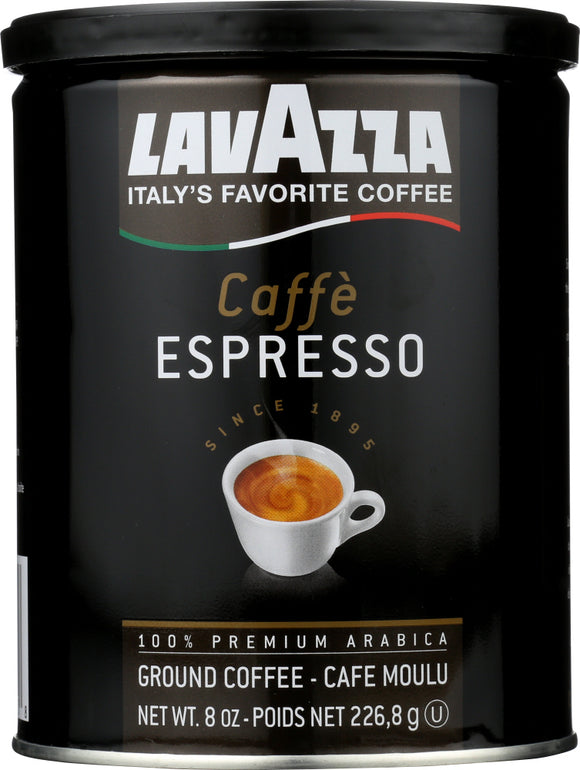 LAVAZZA: Premium Arabica Ground Coffee Caffè Espresso, 8 oz