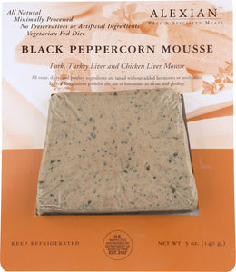 ALEXIAN: Pate Black Peppercorn Mousse, 5 oz