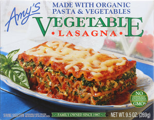 AMY'S: Vegetable Lasagna, 9.5 Oz