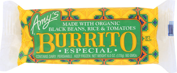 AMY'S: Especial Burrito, 6 Oz