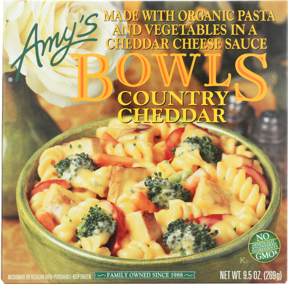 AMY'S: Country Cheddar Bowl, 9.5 Oz