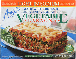 AMY'S: Vegetable Lasagna Light in Sodium, 9.5 oz