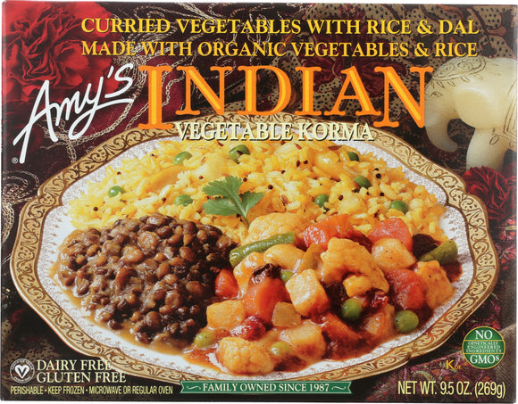 AMY'S: Indian Vegetable Korma, 9.5 oz