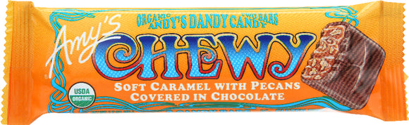 AMY'S: Organic Andy’s Dandy Candy Bar Chewy Caramel with Pecans, 1.5 oz