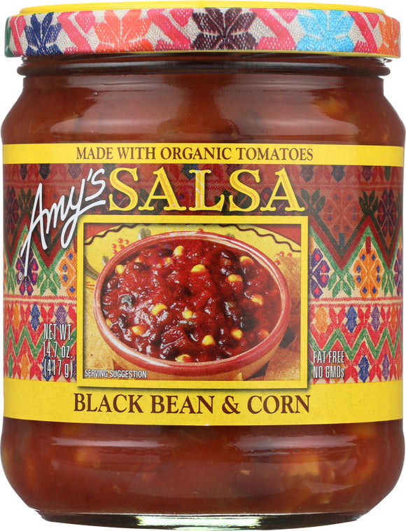 AMY'S: Black Bean & Corn Salsa, 14.7 oz