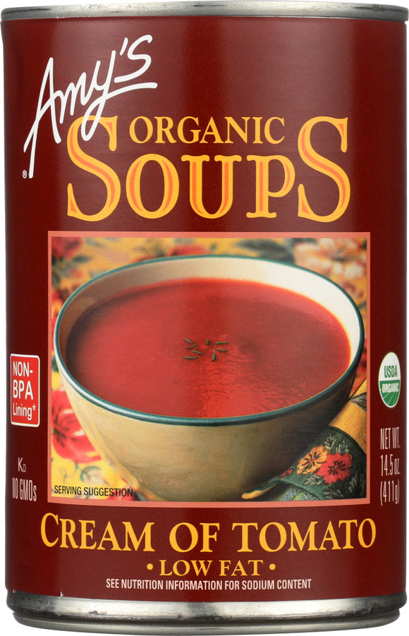 AMY'S: Organic Soup Low Fat Cream of Tomato, 14.5 oz