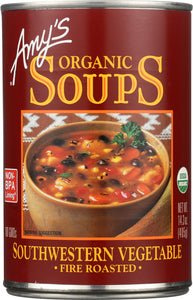 AMY'S: Organic Soup Fire Roasted Southwestern Vegetable, 14.3 oz