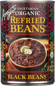 AMY'S: Vegetarian Organic Refried Black Beans, 15.4 Oz