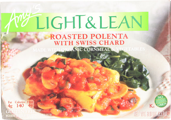 AMY'S: Light & Lean Roasted Polenta with Swiss Chard, 8 oz