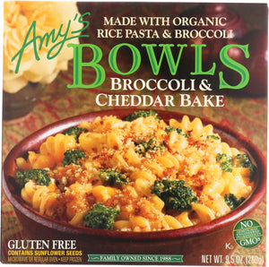 AMY'S: Gluten-Free Broccoli & Cheddar Bake Bowl, 9.5 oz