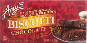 AMYS: Biscotti Chocolate, 4 oz