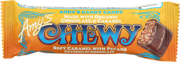 AMYS: Chewy Candy Bar Single Organic, 1.2 oz