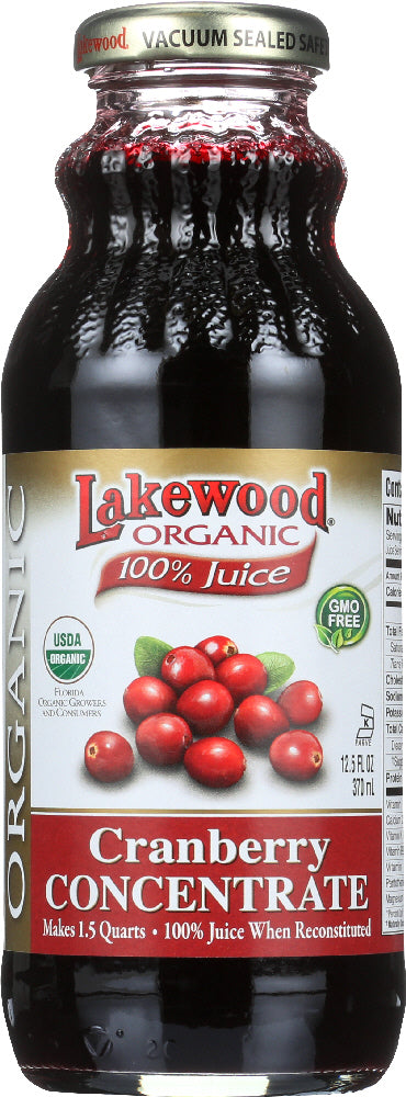 LAKEWOOD: Organic Cranberry Concentrate Juice, 12.5 oz