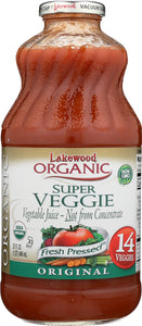 LAKEWOOD: Organic Super Veggie Juice Blend Original, 32 oz